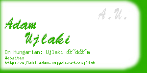 adam ujlaki business card